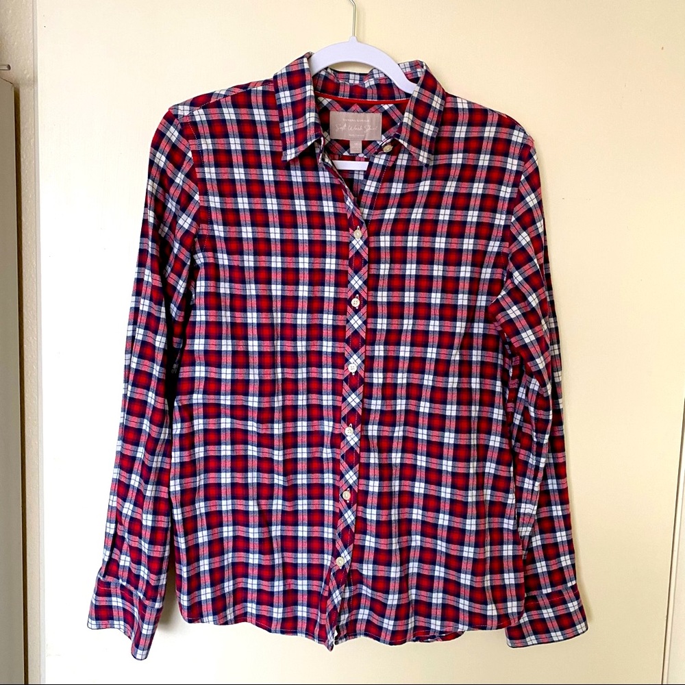 Banana Republic plaid flannel shirt